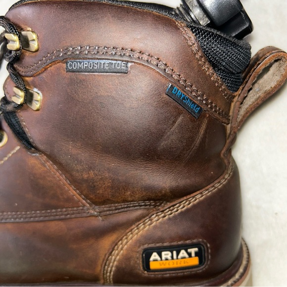 ARIAT Rebar Lift 6" WP Composite Toe Work Boot Men's Size 11D Brown Leather 003 - Picture 11 of 16